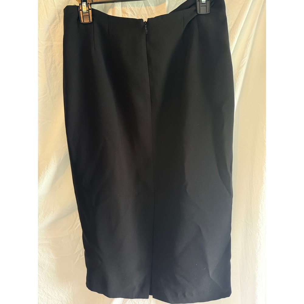 Jones Wear Essentials Black Skirt Suit Set Blazer Pencil Skirt Size 8 - Picture 8 of 11